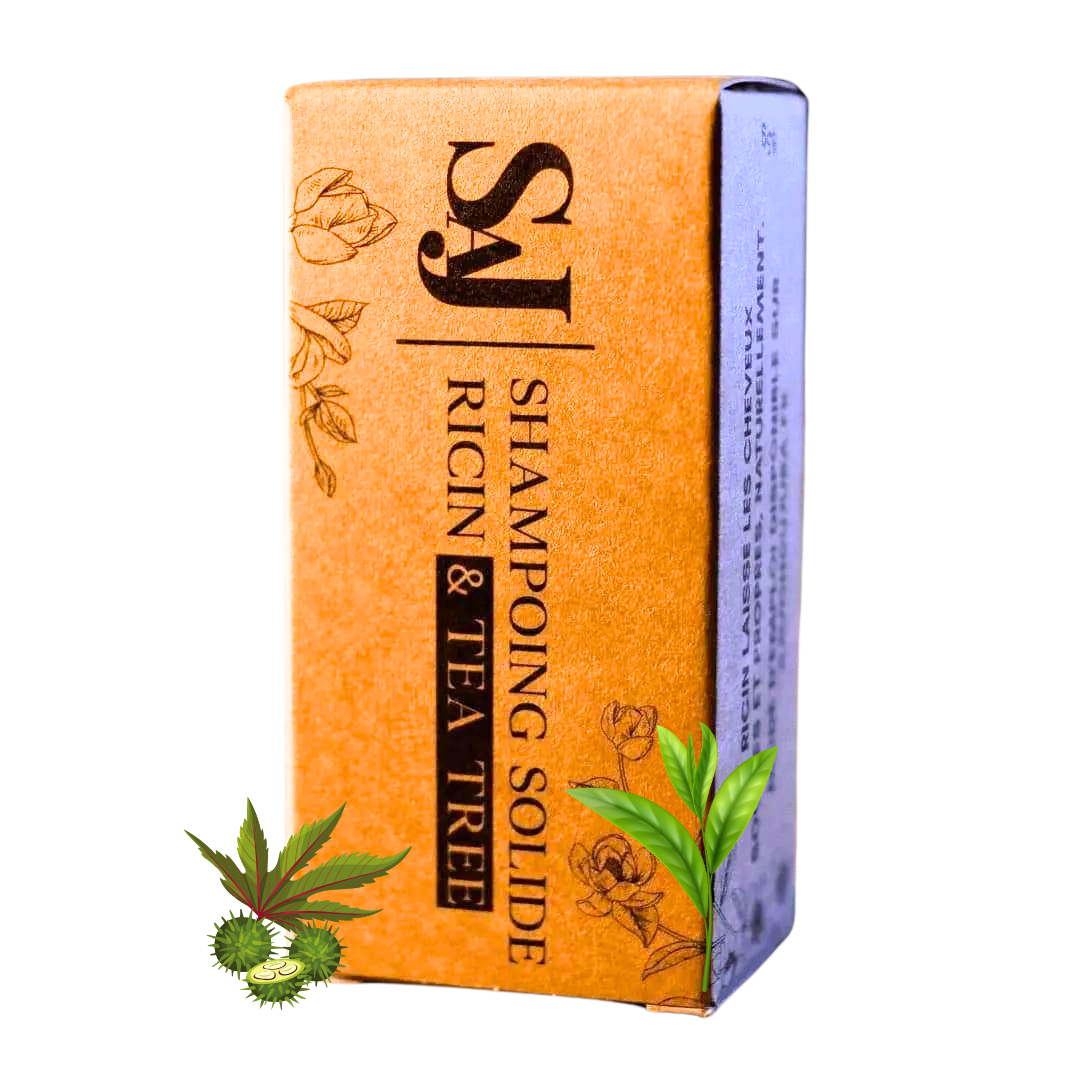 Tuhý šampon SAJ Ricinový olej a Tea tree