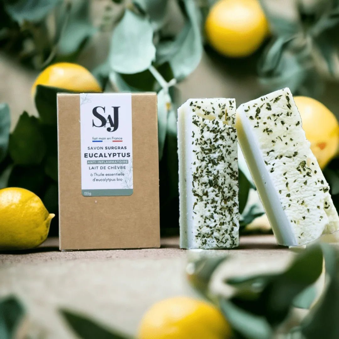 Přírodní tuhé mýdlo SAJ Kozí mléko a Eukalyptus citronový - UloveU.shop