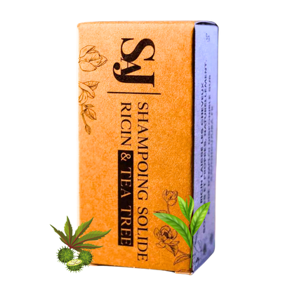 Tuhý šampon SAJ Ricinový olej a Tea tree